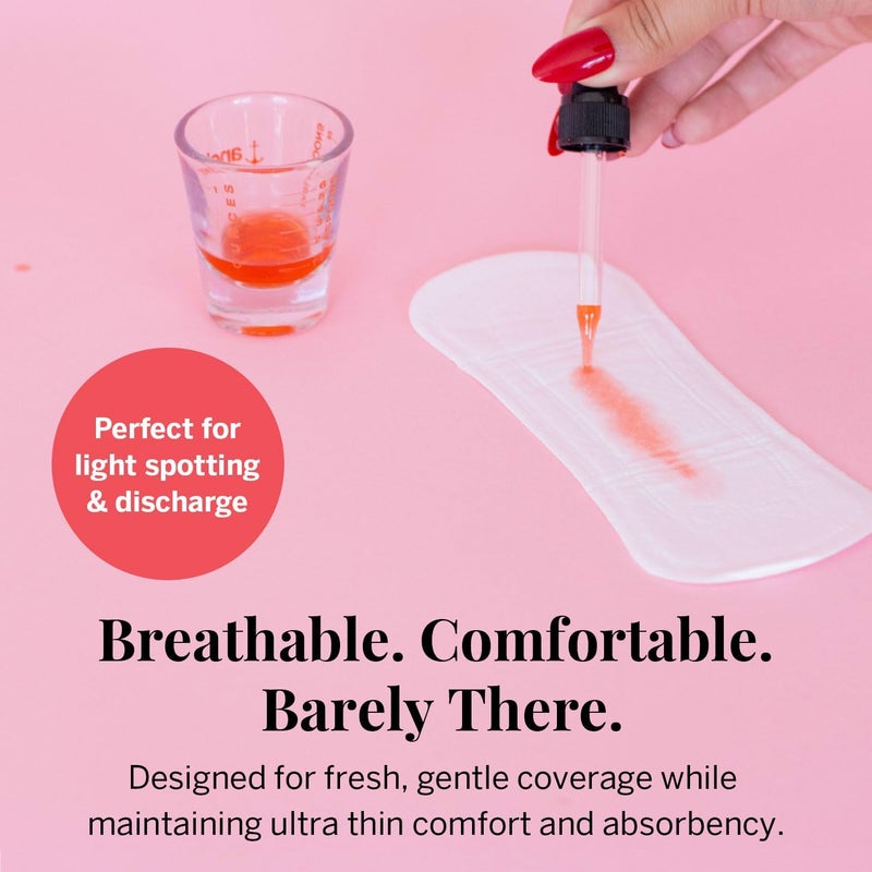 Pixie Cup Pixie Organic Cotton Panty Liners for Women - Long Wrapped Pantiliners - Light Absorbency & Ultra-Thin - Leak-Proof, Hypoallergenic & Unscented for Feminine Care - Compostable - 44 Count - Image 3